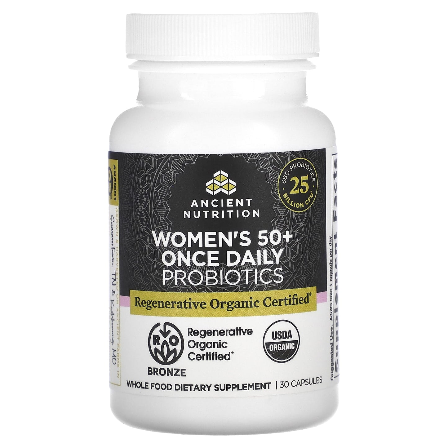 Ancient Nutrition, Women's 50+ Once Daily Probiotics, 25 Billion CFU, 30 Capsules