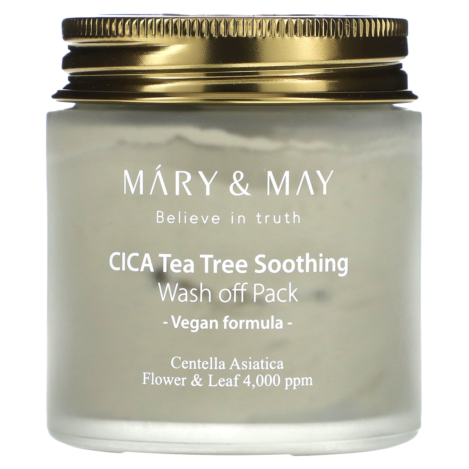 Mary & May-CICA Tea Tree Soothing-Wash Off Pack-4.4 oz (125 g)