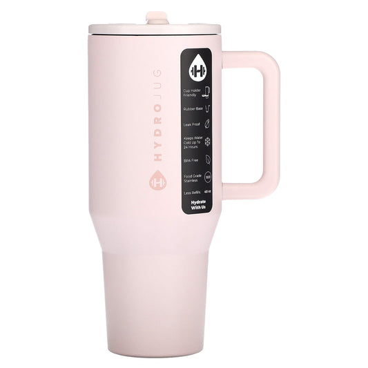 HydroJug-Traveler Tumbler-Pink Sand-40 oz