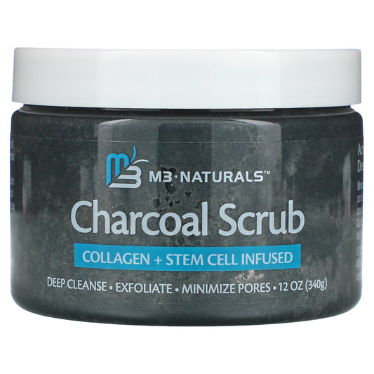 M3 Naturals-Charcoal Scrub-12 oz (340 g)