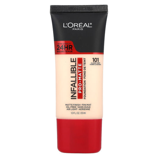 L'Oréal-Infallible Pro-Matte Foundation-101 Classic Ivory-1 fl oz (30 ml)