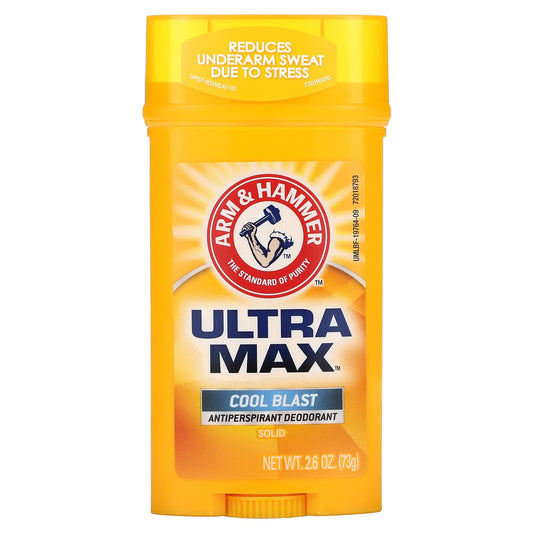 Arm & Hammer-UltraMax-Solid Antiperspirant Deodorant for Men-Cool Blast-2.6 oz (73 g)