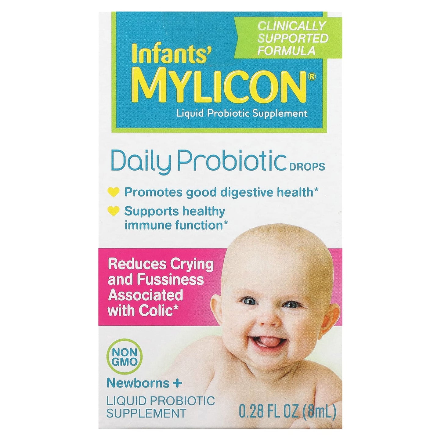 Mylicon-Infants' Mylicon-Daily Probiotic Drops-Newborns+-0.28 fl oz (8 ml)