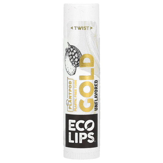 Eco Lips-Gold-Lip Balm-Unflavored -0.15 oz (4.25 g)