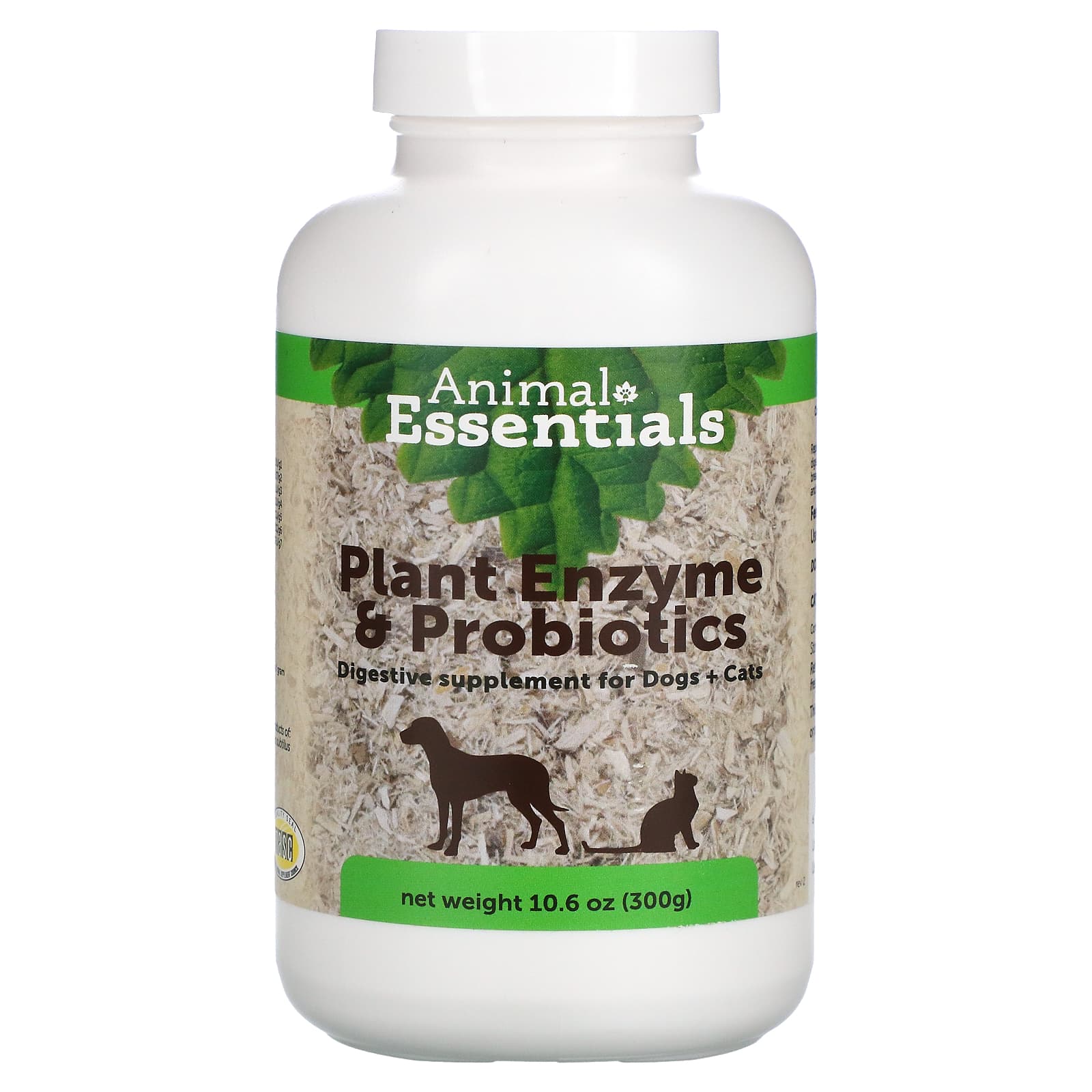 Animal Essentials-Plant Enzyme & Probiotics for Dogs + Cats-10.6 oz (300 g)