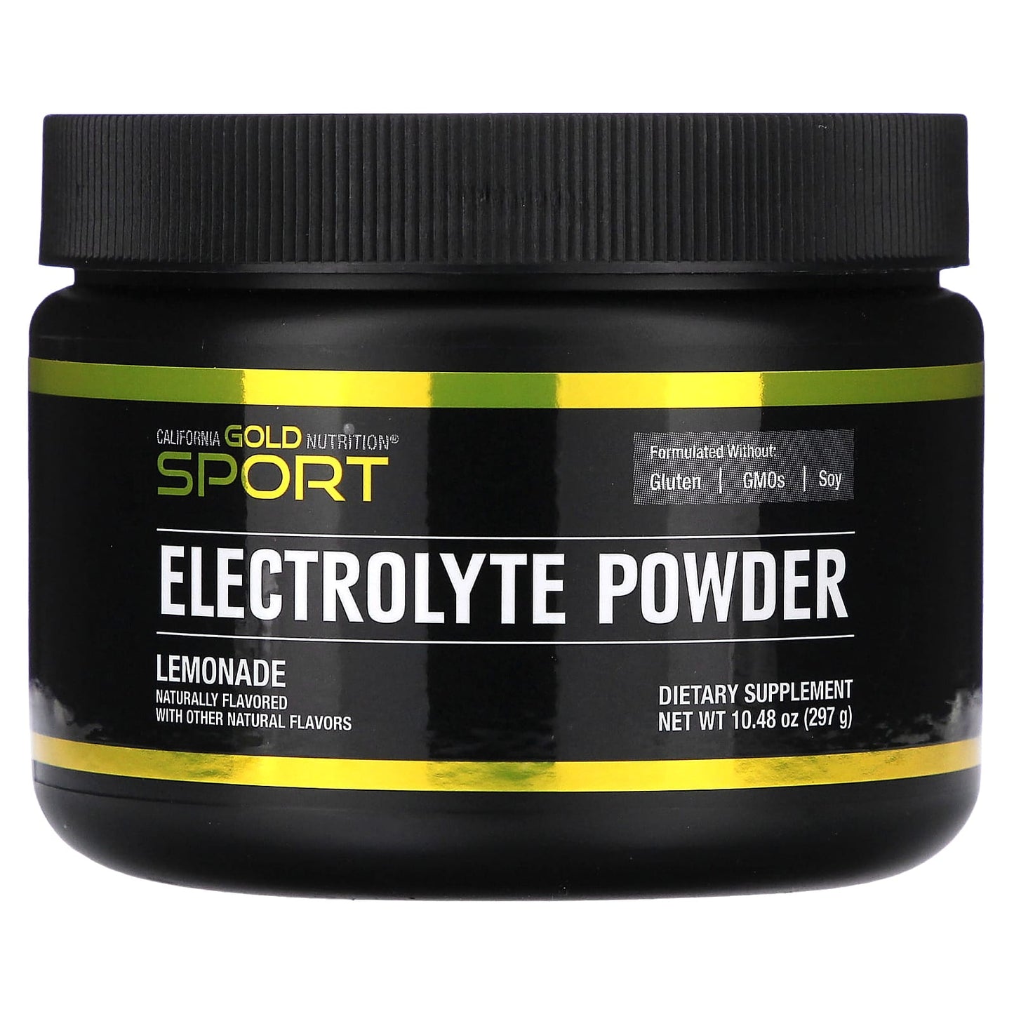 California Gold Nutrition-SPORT - Electrolyte Powder-Natural Lemonade-10.48 oz. (297 g)