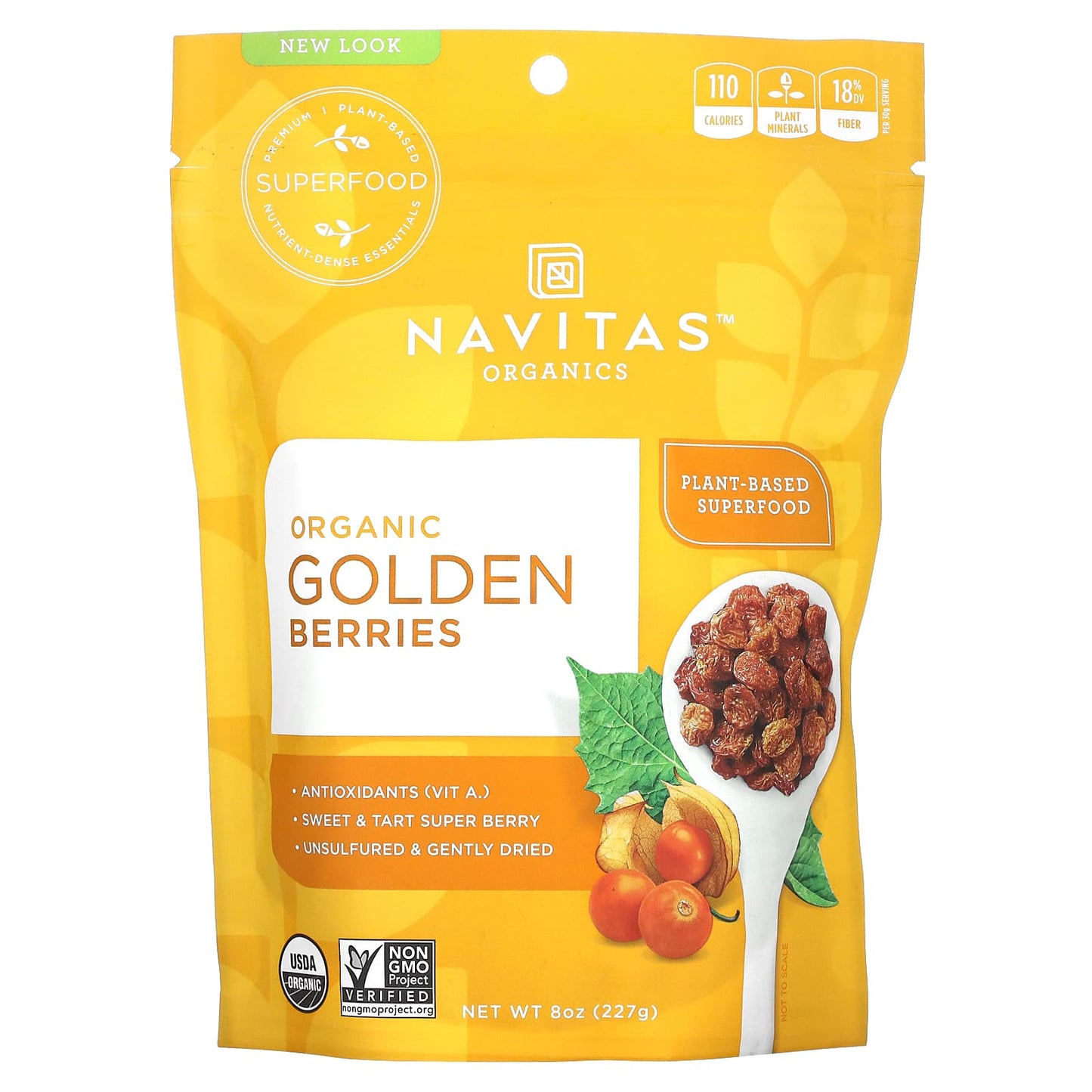 Navitas Organics-Organic Golden Berries-8 oz (227 g)