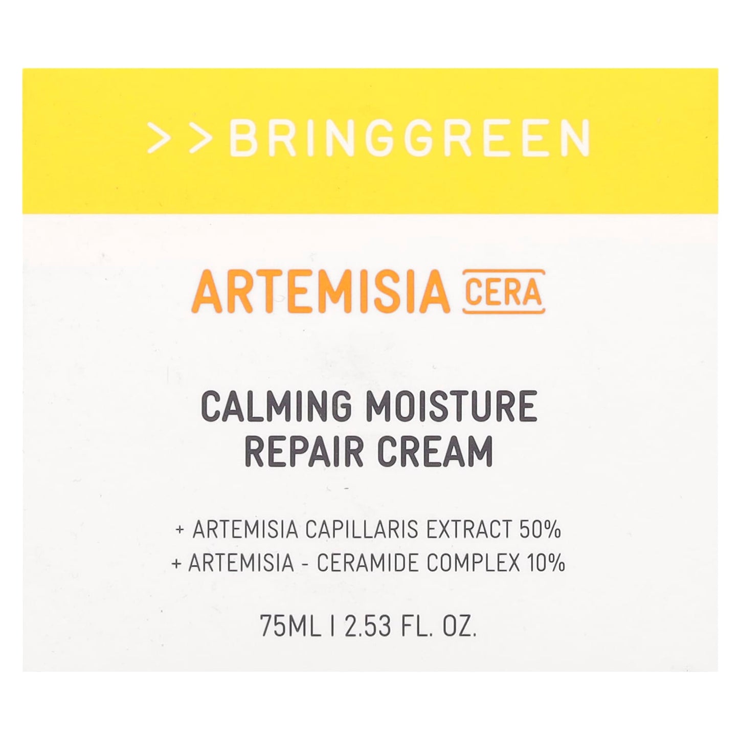 Bringgreen, Artemisia Cera, Calming Moisture Repair Cream, 2.53 fl oz (75 ml)