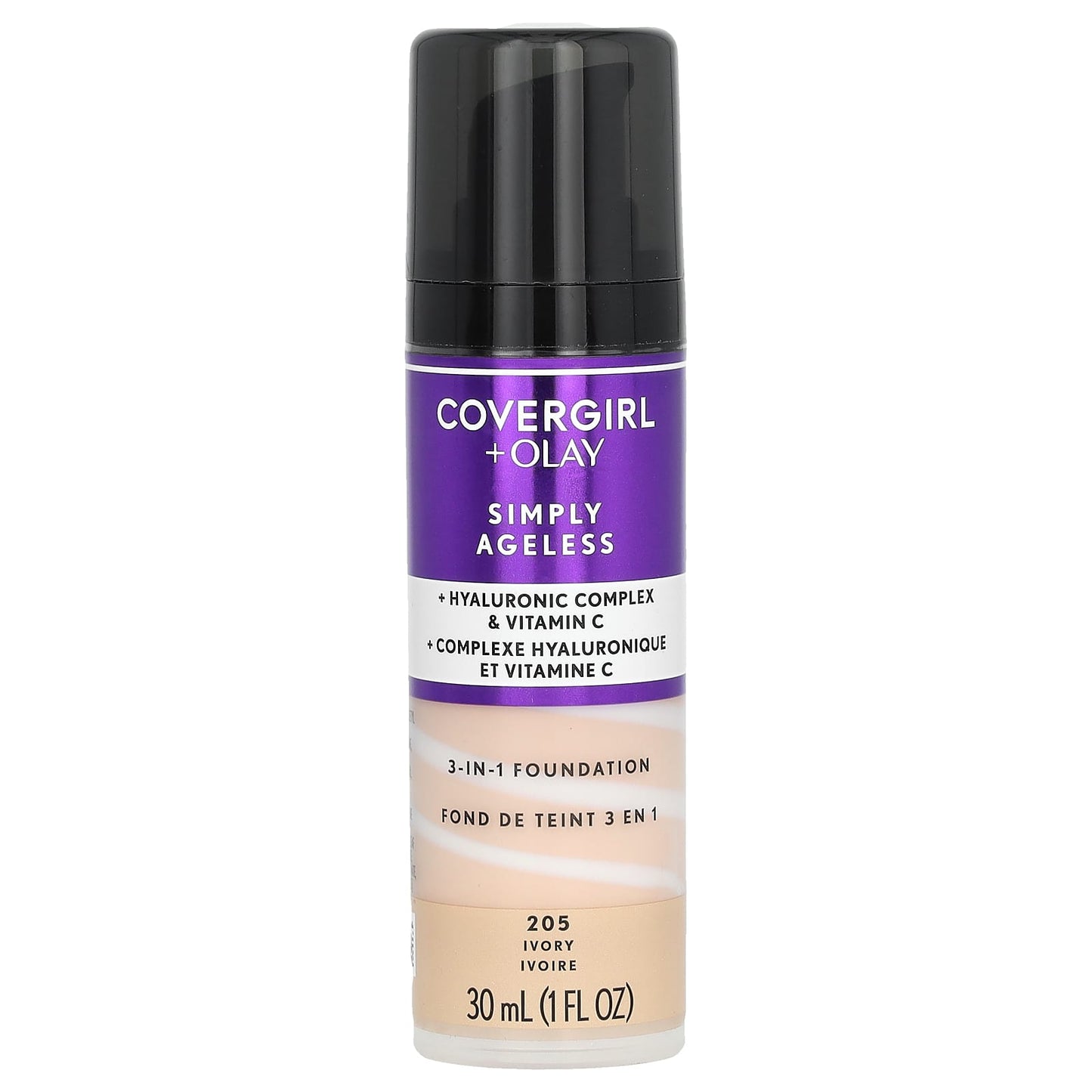 Covergirl-Olay Simply Ageless-3-in-1 Foundation-205 Ivory-1 fl oz (30 ml)