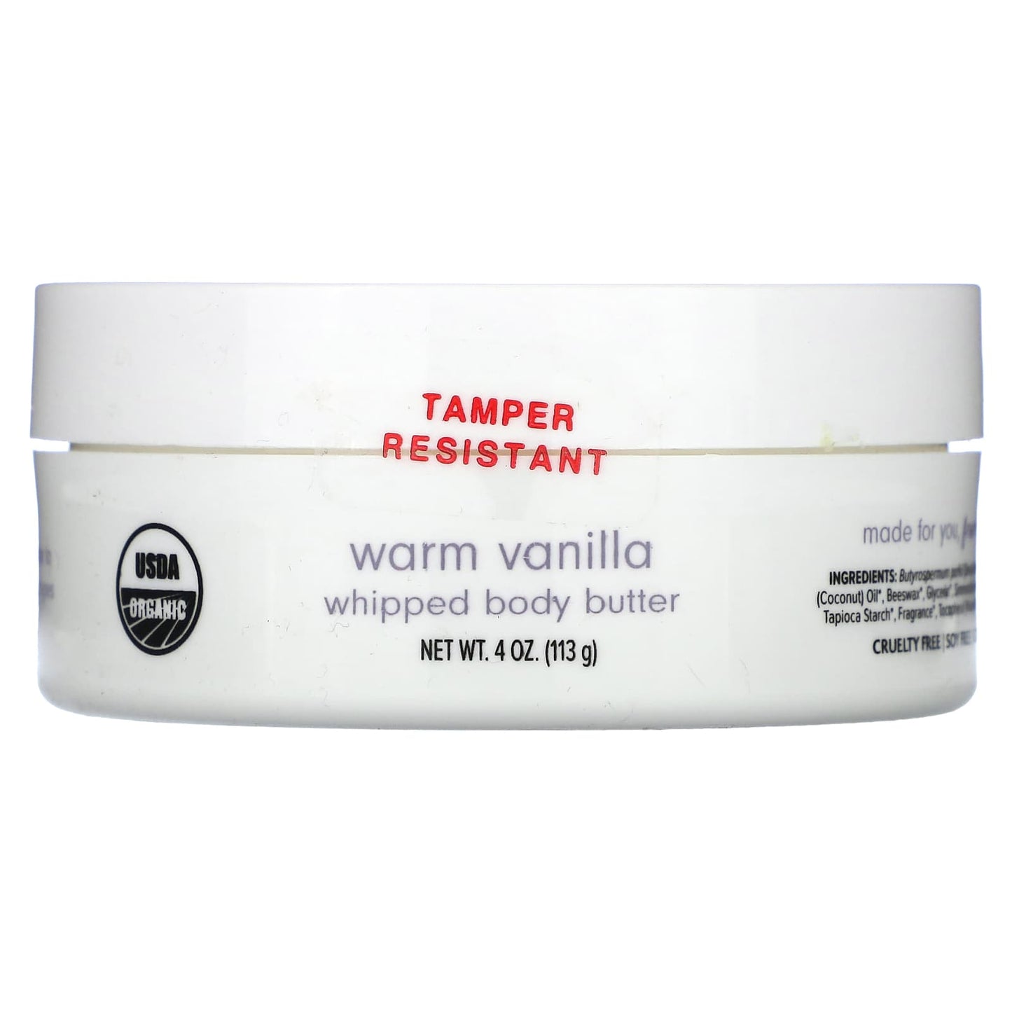 Dr. Mercola-Ola Botanicals-Whipped Body Butter-Warm Vanilla-4 oz (113 g)