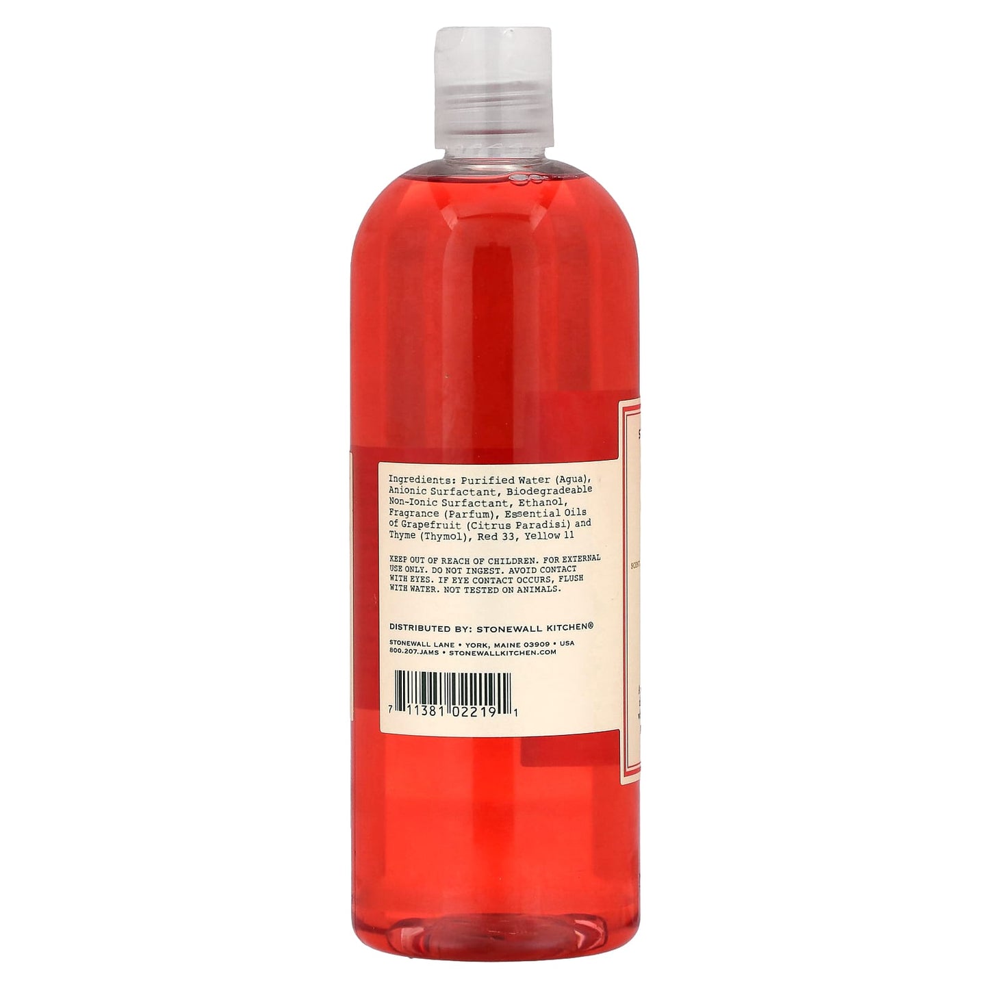 Stonewall Kitchen, Dish Soap, Grapefruit Thyme, 17.6 fl oz (520 ml)