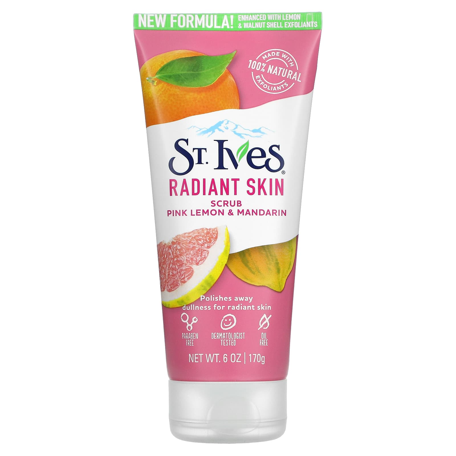 St. Ives-Radiant Skin Scrub-Pink Lemon & Mandarin-6 oz (170 g)