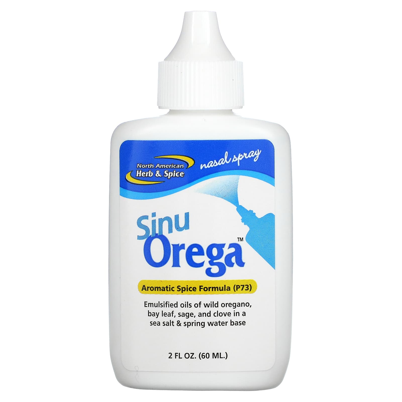 North American Herb & Spice-Sinu Orega-Nasal Spray-2 fl oz (60 ml)