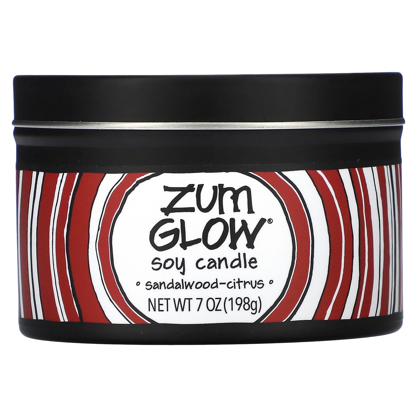 ZUM-Zum Glow-Soy Candle-Sandalwood Citrus-7 oz (198 g)