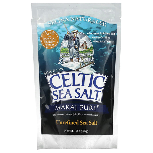 Celtic Sea Salt-Makai Pure-Unrefined Sea Salt-1/2 lb (227 g)