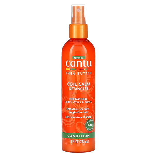 Cantu-Shea Butter Coil Calm Detangler-For Natural Curls-Coils & Waves-8 fl oz (237 ml)