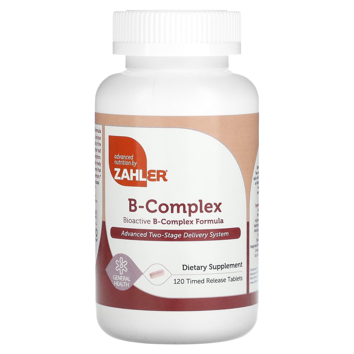 Zahler, Bioactive B-Complex, 120 Timed Release Tablets