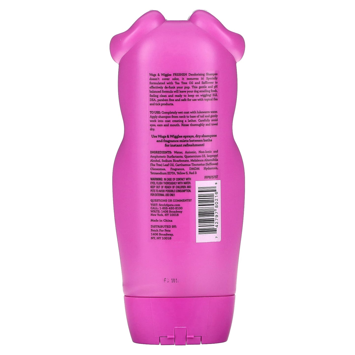 Wags & Wiggles, Freshen Deodorizing Shampoo, Very Berry, 16 fl oz (473 ml)