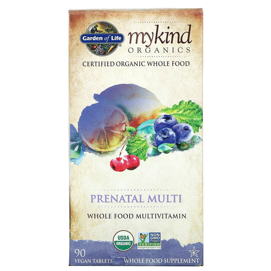 Garden of Life-MyKind Organics-Prenatal Multi-90 Vegan Tablets