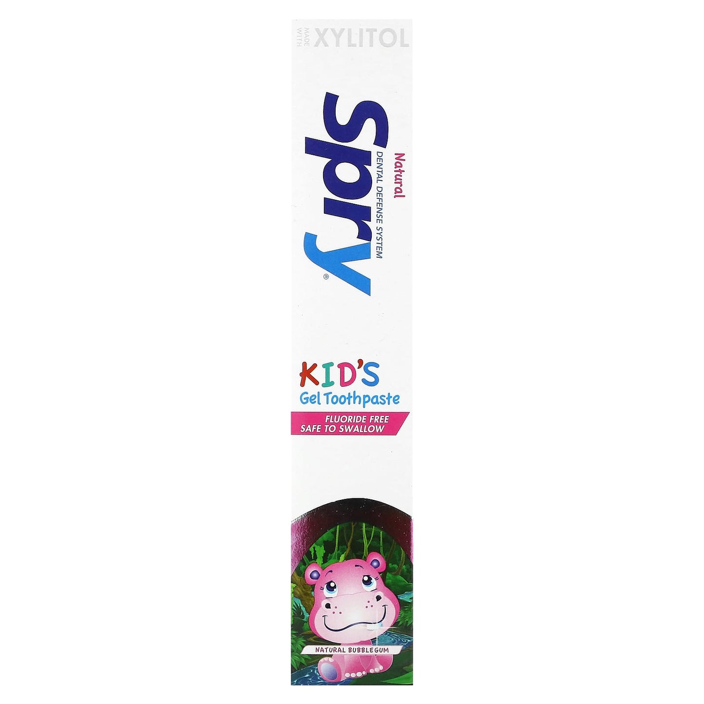 Xlear, Spry, Natural Kid's Gel Toothpaste, Natural Bubble Gum, 5 oz (141 g)