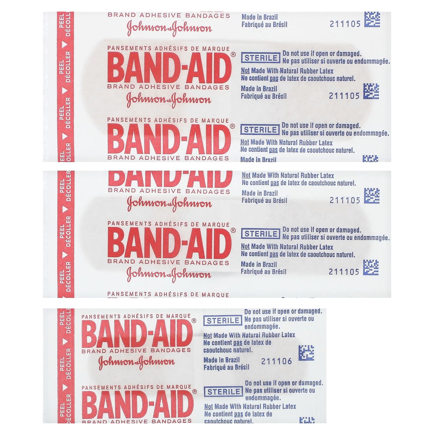 Band Aid, Adhesive Bandages, Flexible Fabric, 30 Assorted Sizes