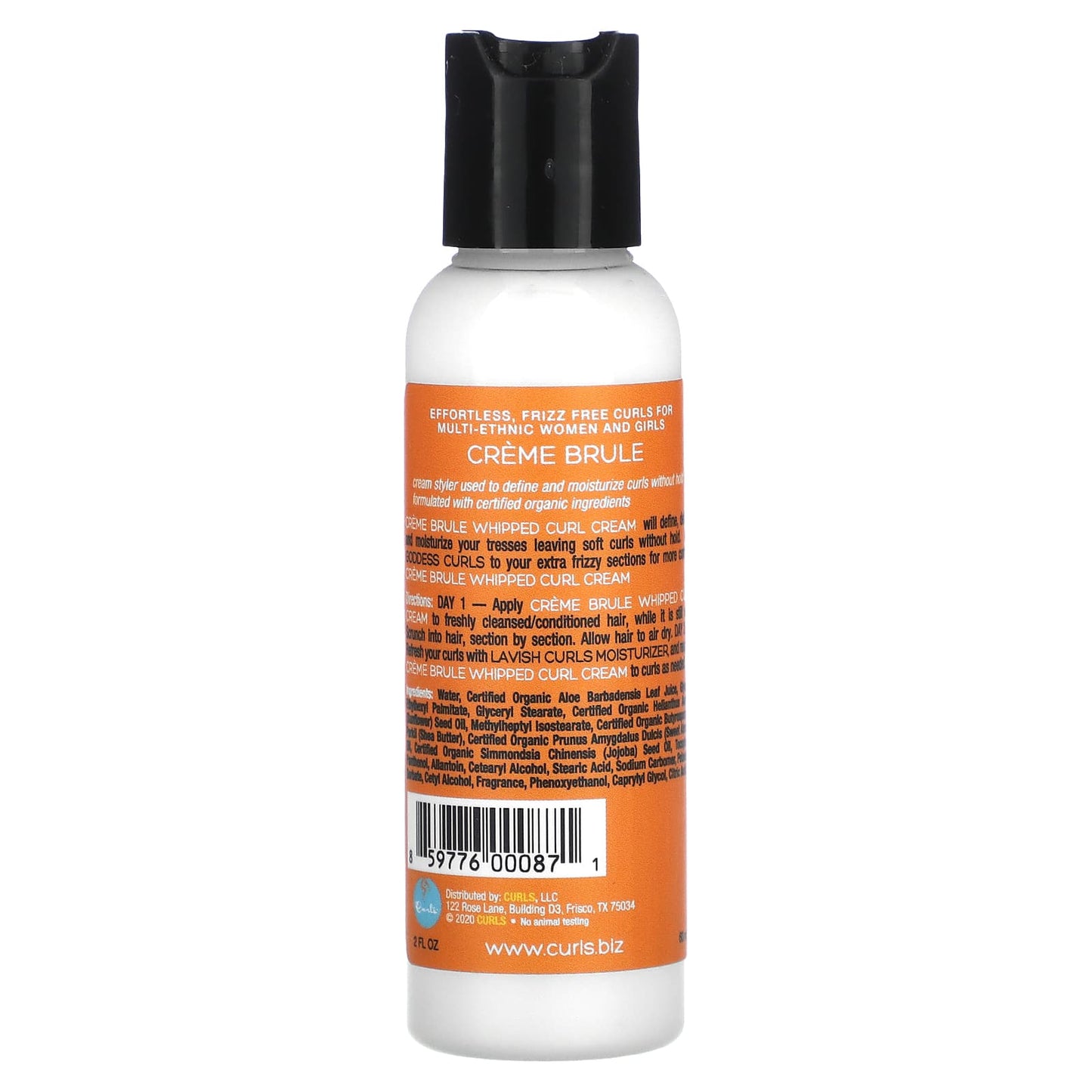 Curls, Creme Brule Whipped Curl Cream , 2 fl oz (60 ml)