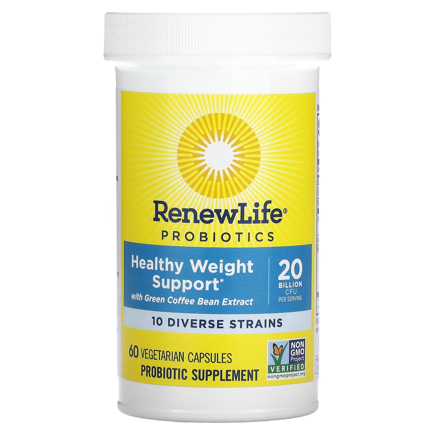 Renew Life, Probiotics, Healthy Weight Support, 60 Vegetarian Capsules