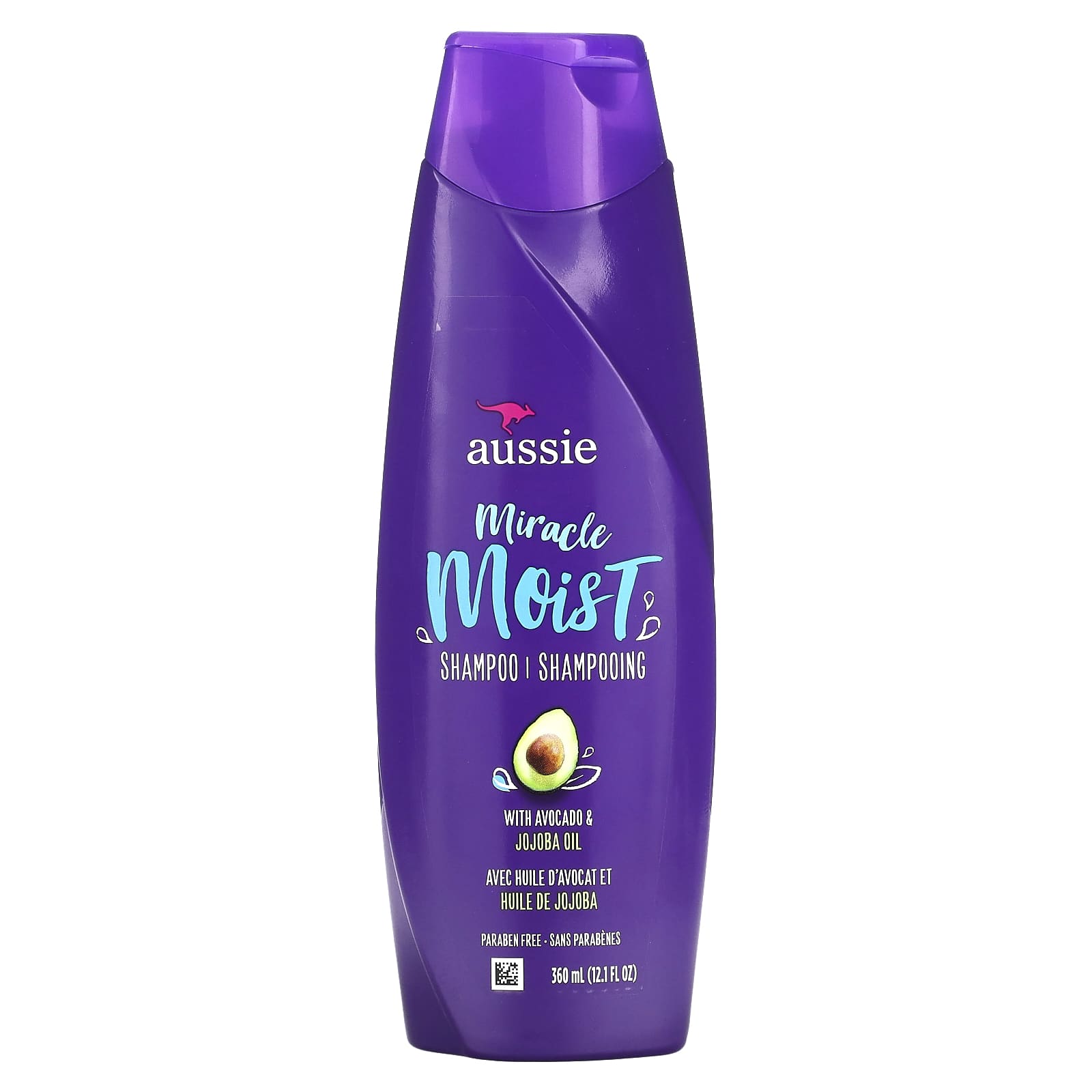 Aussie-Miracle Moist Shampoo-Avocado &  Jojoba Oil-12.1 fl oz (360 ml)