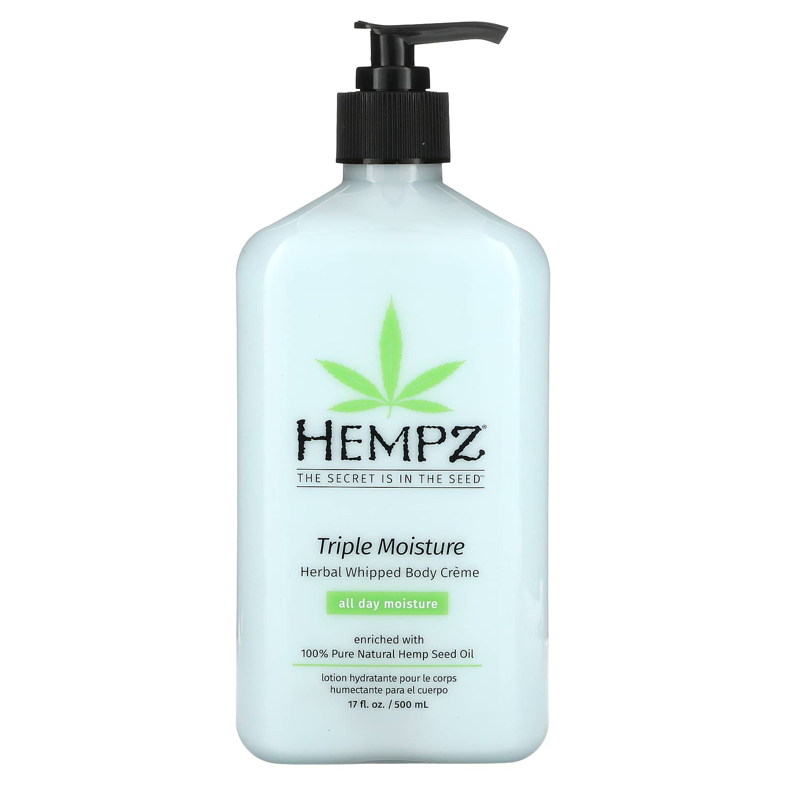 Hempz-Triple Moisture Herbal Whipped Body Creme-17 fl oz (500 ml)