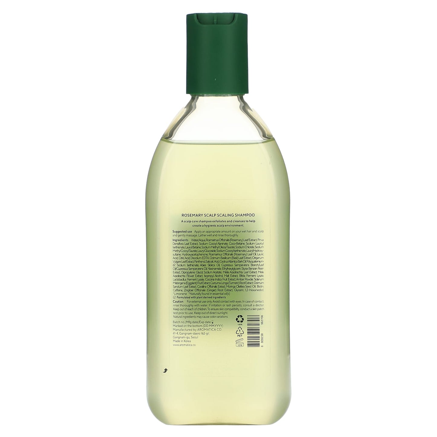 Aromatica, Scalp Scaling Shampoo, Rosemary, 13.5 fl (400 ml)