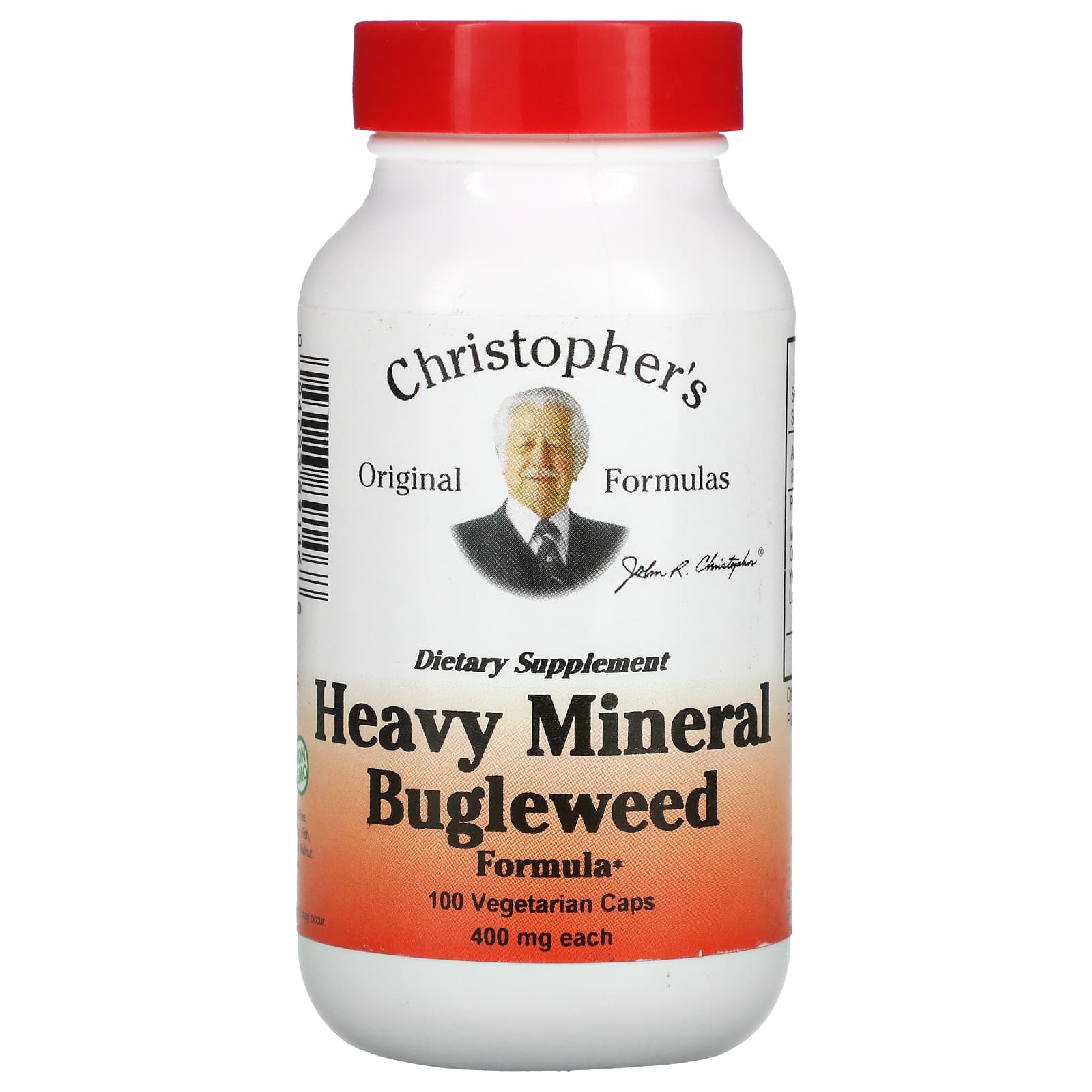 Christopher's Original Formulas-Heavy Mineral Bugleweed Formula-400 mg-100 Vegetarian Caps