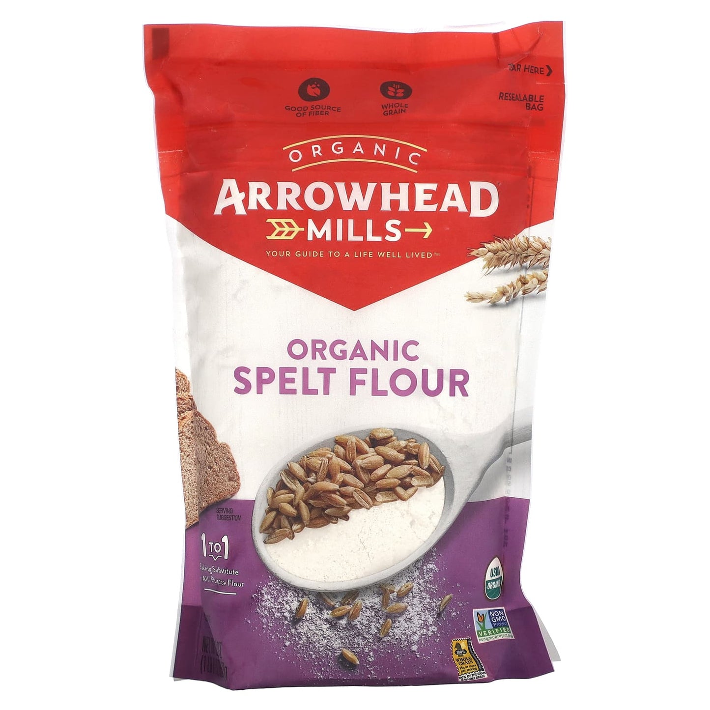 Arrowhead Mills-Organic Spelt Flour-22 oz (623 g)