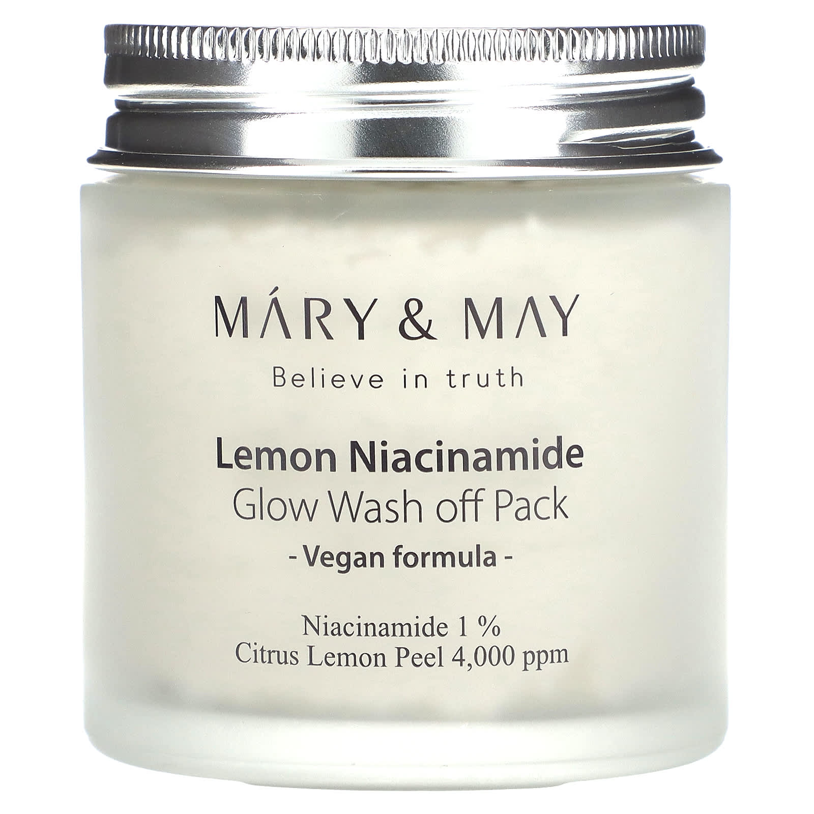 Mary & May-Lemon Niacinamide Glow-Wash off Pack-4.4 oz (125 g)