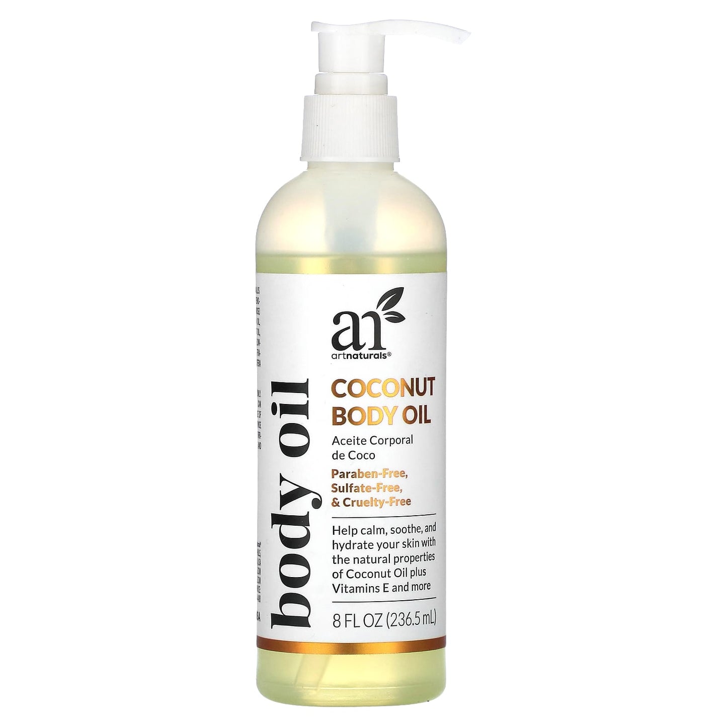 artnaturals-Coconut Body Oil -8 fl oz (236.5 ml)