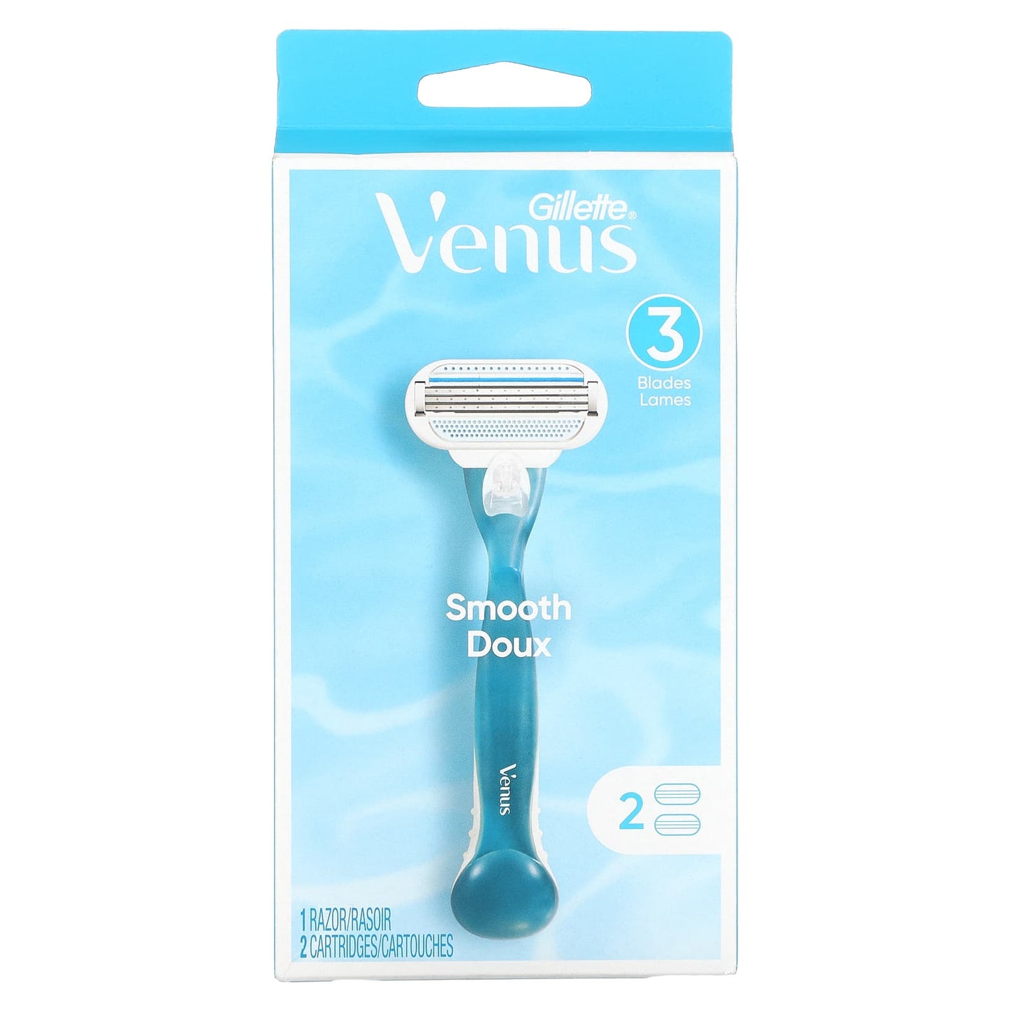 Gillette-Venus-Smooth-1 Razor-2 Cartridges