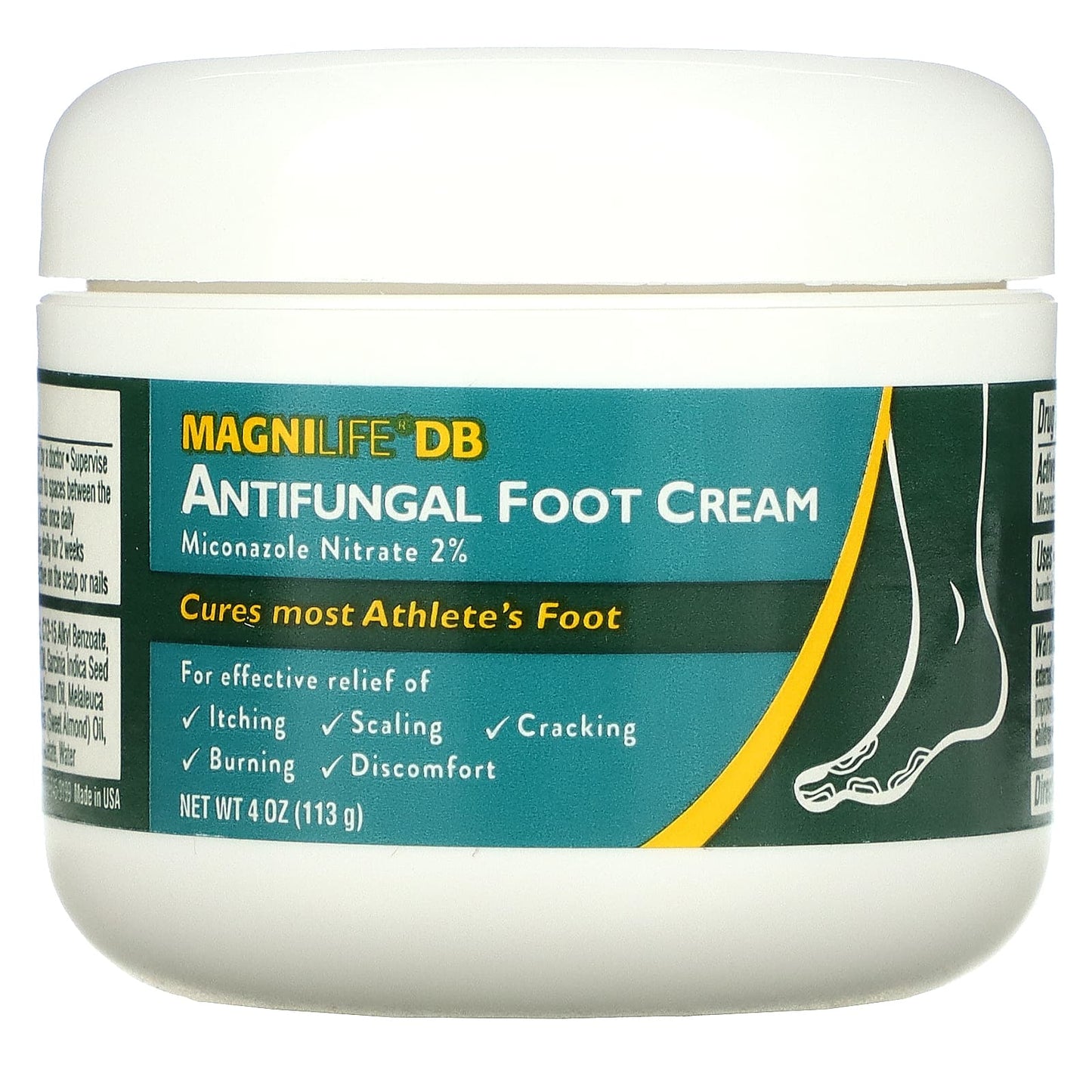 MagniLife-Antifungal Foot Cream-Miconazole Nitrate 2%-4 oz (113 g)