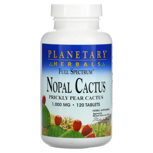 Planetary Herbals-Full Spectrum Nopal Cactus-1,000 mg-120 Tablets