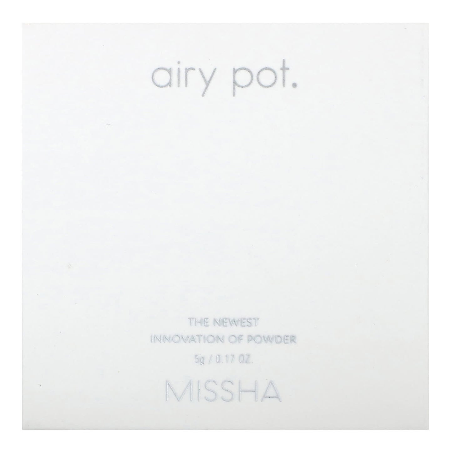 Missha, Airy Pod Pressed Powder, Translucent, 0.17 oz (5 g)