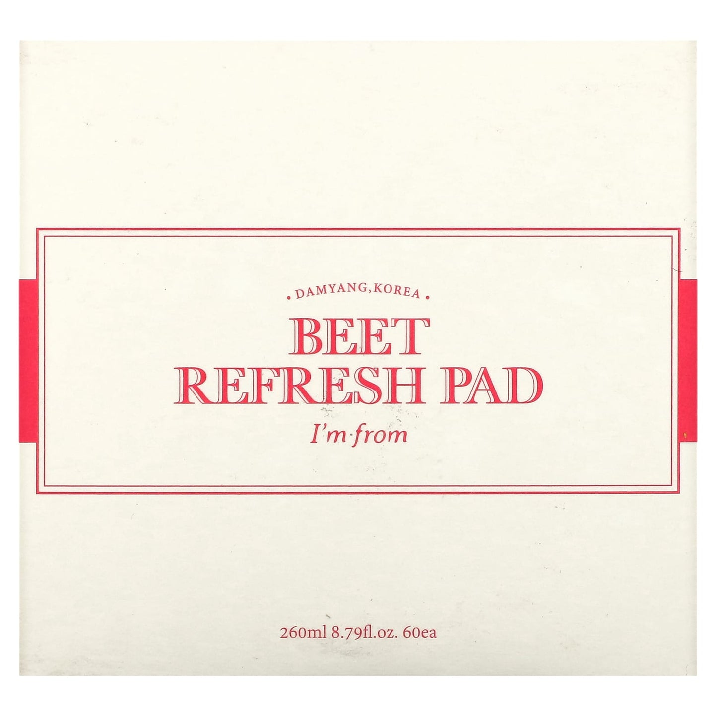 I'm From, Beet Refreshed Pad, 60 Pads, 8.79 fl oz (260 ml)