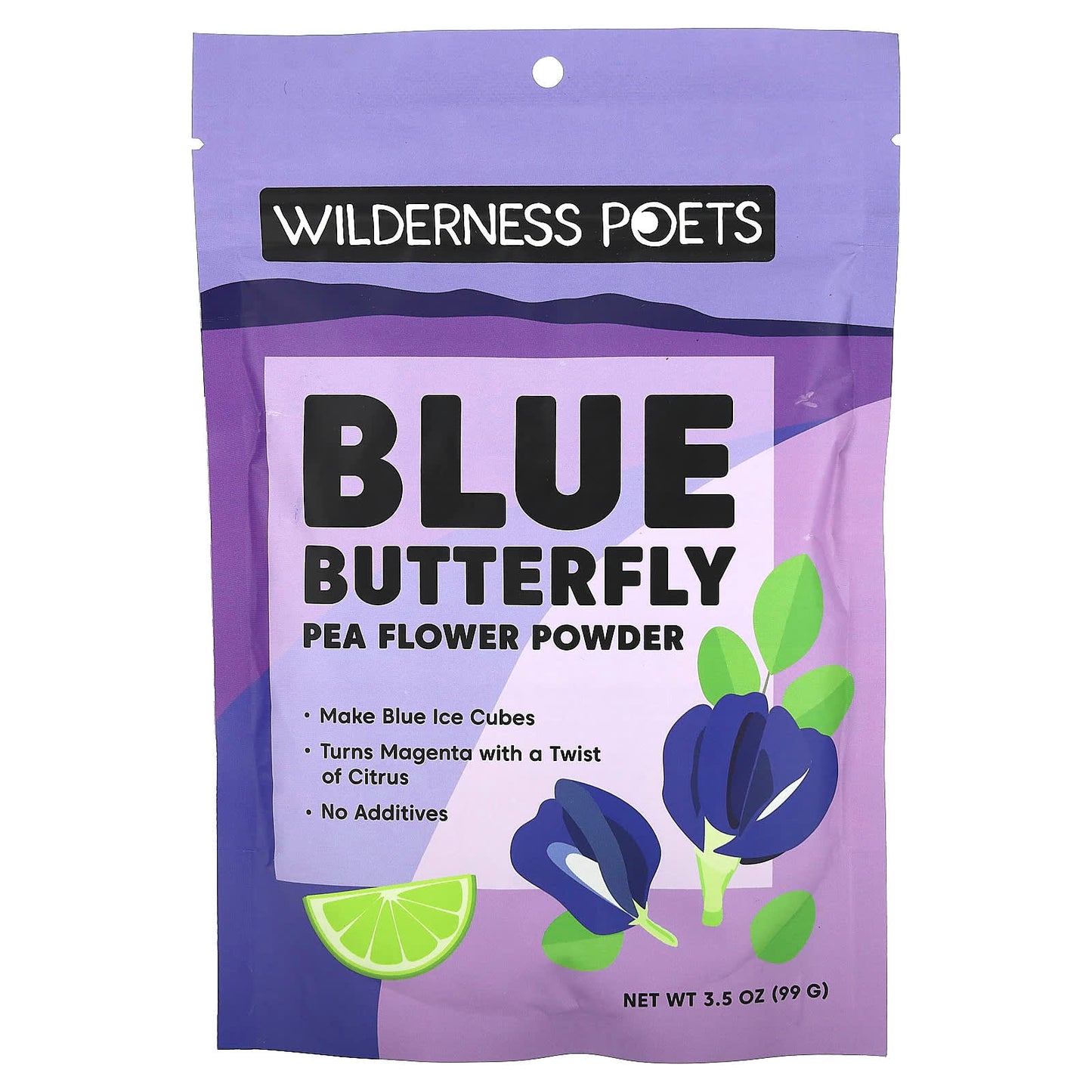 Wilderness Poets-Blue Butterfly Pea Flower Powder-3.5 oz (99 g)