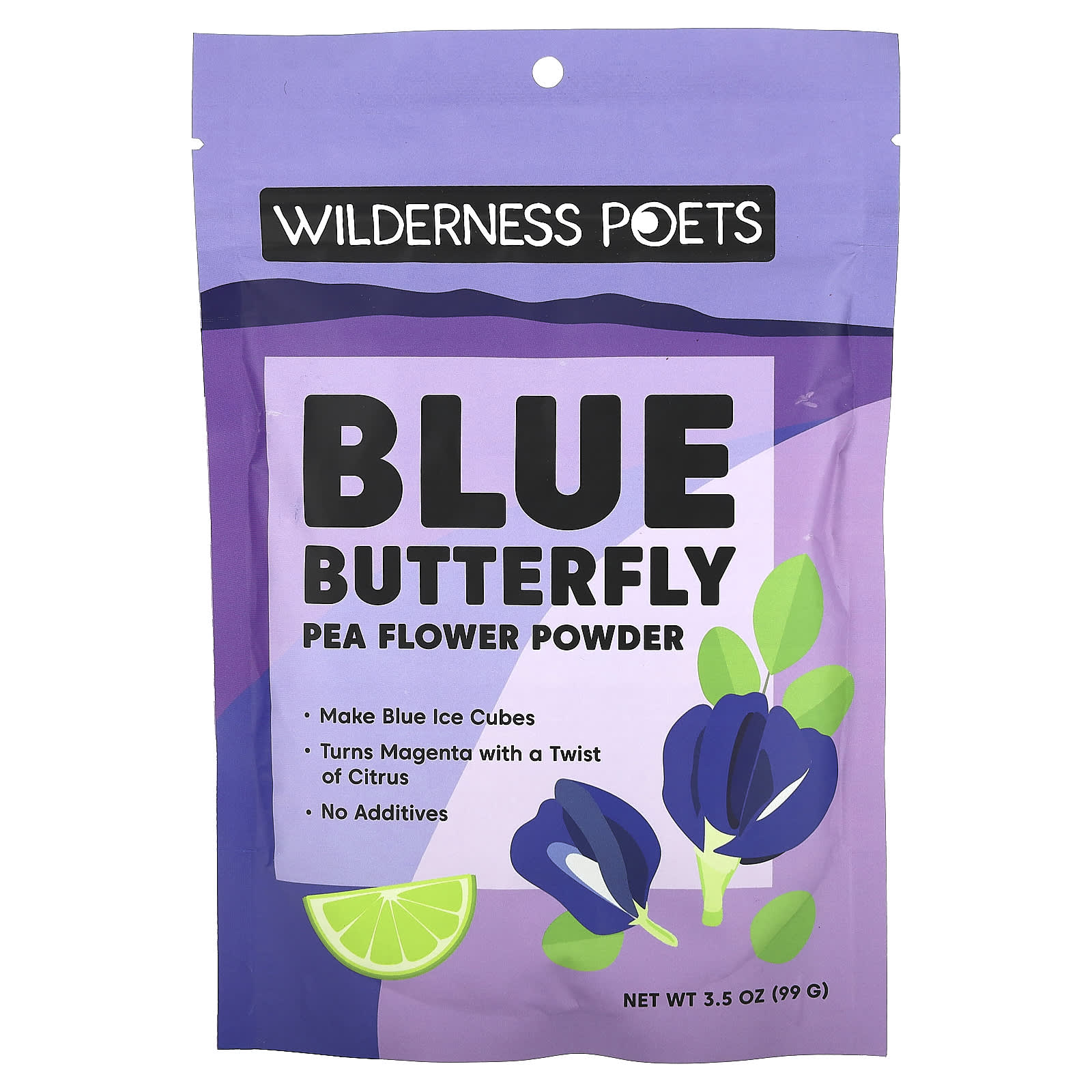 Wilderness Poets-Blue Butterfly Pea Flower Powder-3.5 oz (99 g)