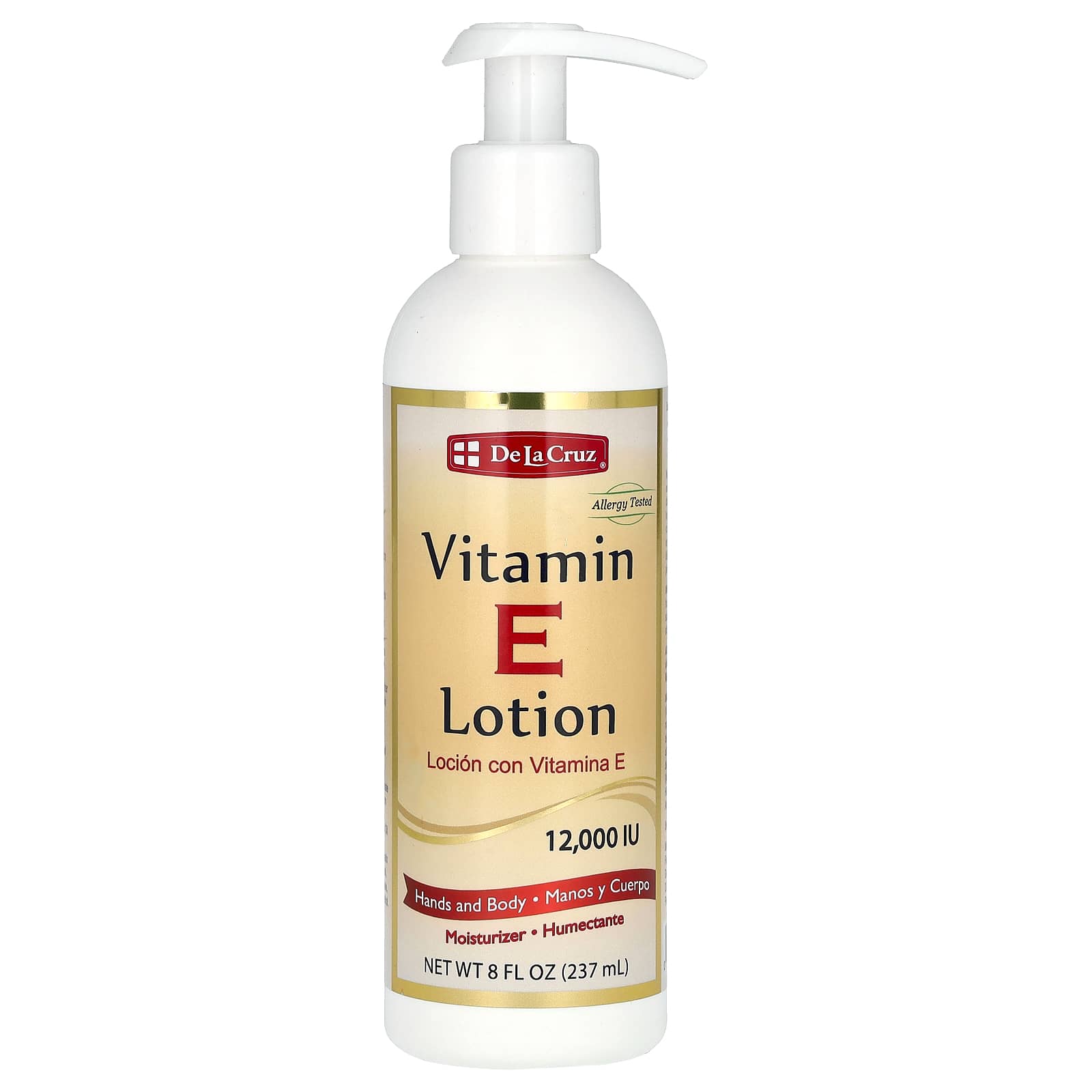 De La Cruz-Vitamin E Lotion-12,000 IU-8 fl oz (237 ml)