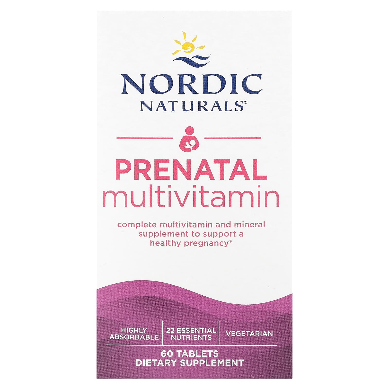 Nordic Naturals-Prenatal Multivitamin-60 Tablets