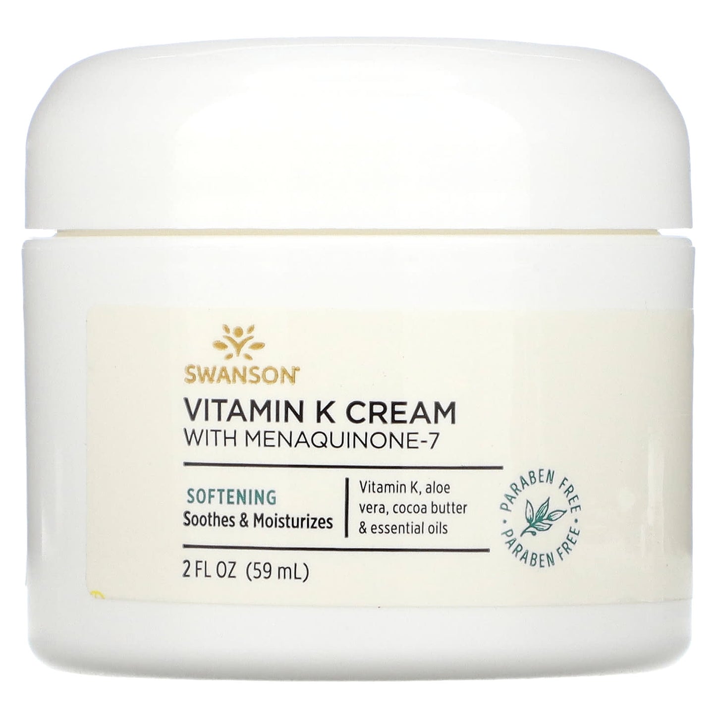 Swanson-Vitamin K Cream with Menaquinone-7-2 fl oz (59 ml)