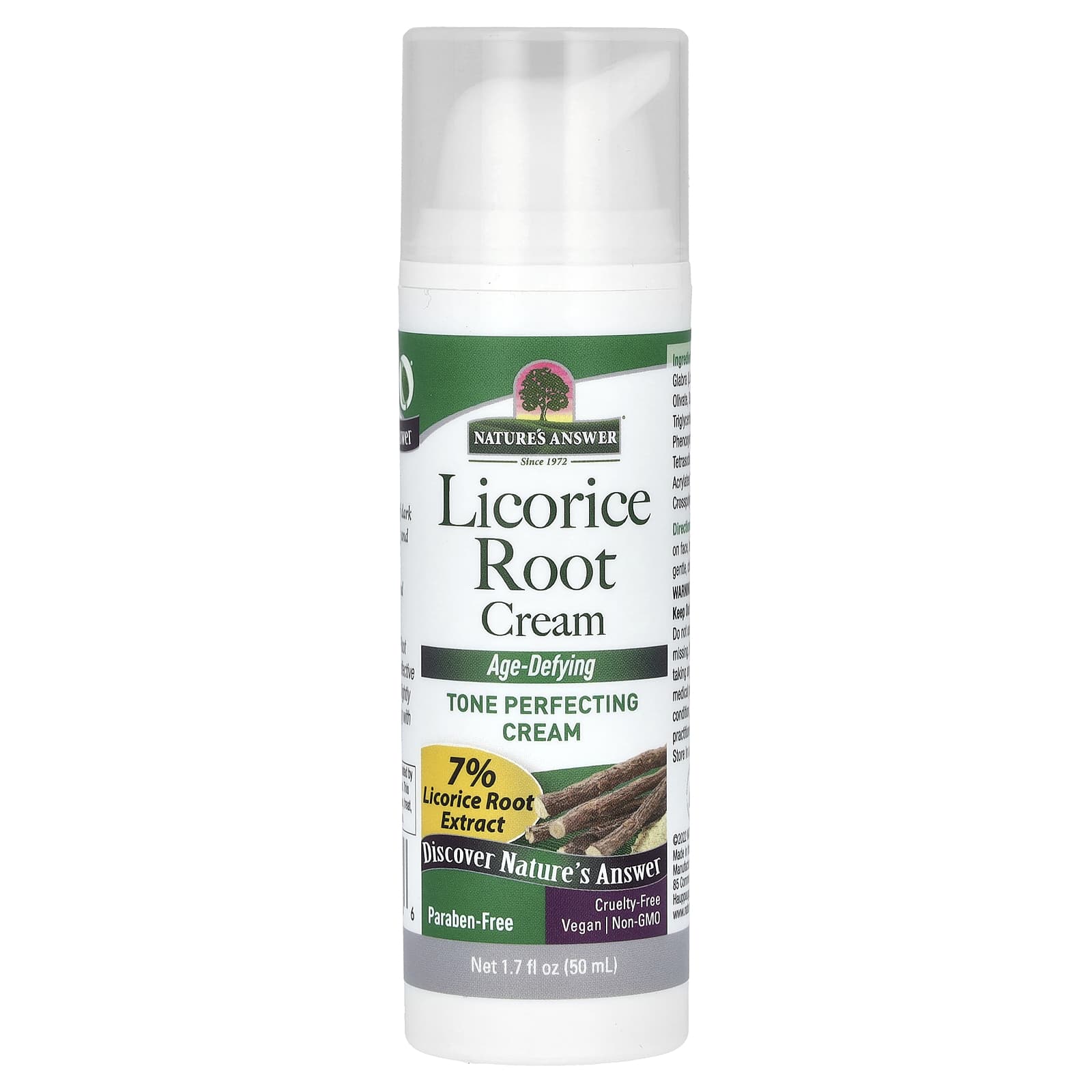 Nature's Answer-Licorice Root Cream-1.7 fl oz (50 ml)