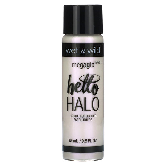 wet n wild-MegaGlo-Hello Halo Liquid Highlighter-303A Halographic-0.5 fl oz (15 ml)