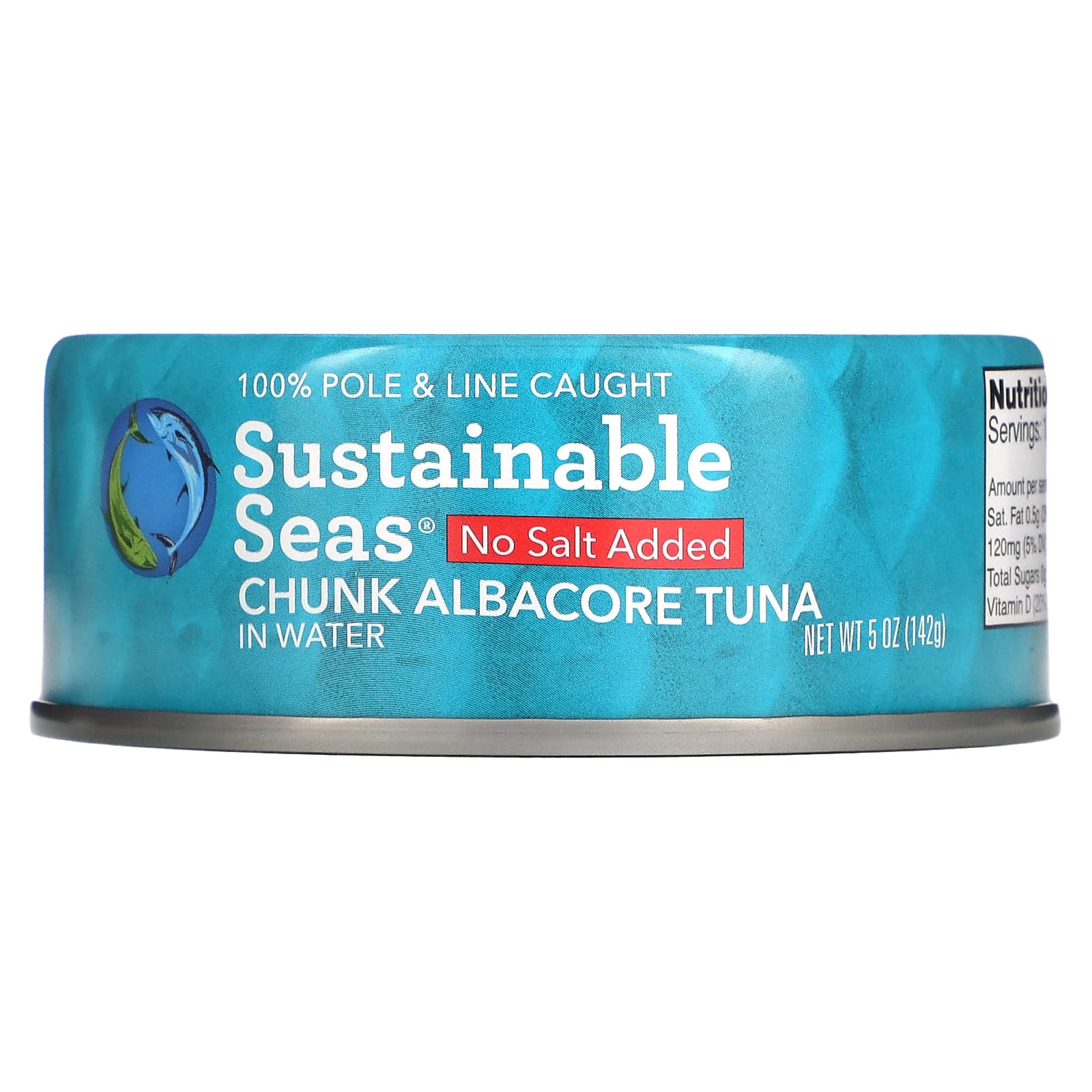 Sustainable Seas-Chunk Albacore Tuna In Water-No Salt Added-5 oz (142 g)