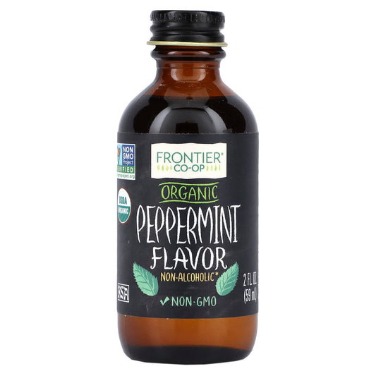 Frontier Co-op-Organic Peppermint Flavor-Non-Alcoholic-2 fl oz (59 ml)