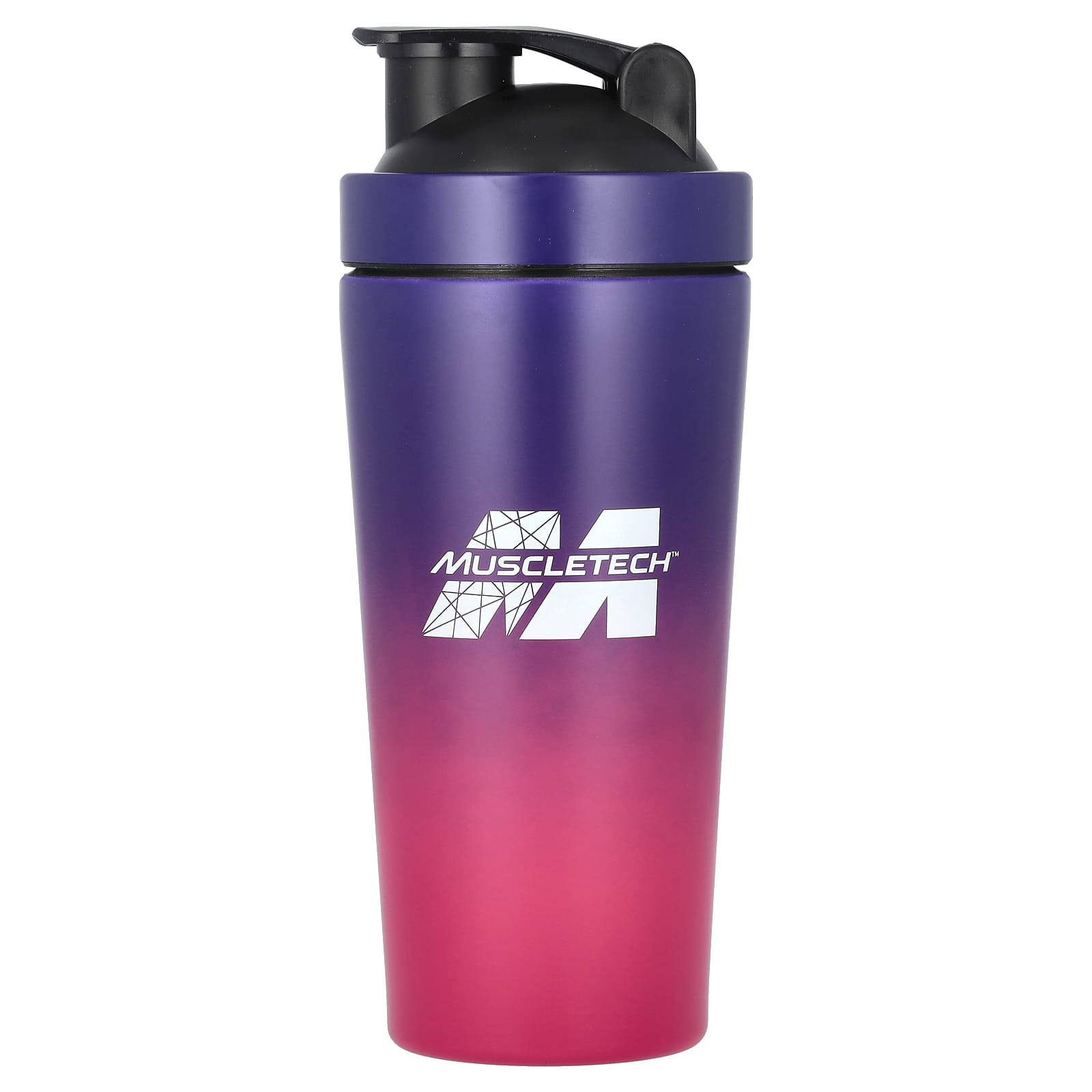 MuscleTech-Shaker Bottle-Stainless Steel-Purple/Pink-25 oz (739 ml)