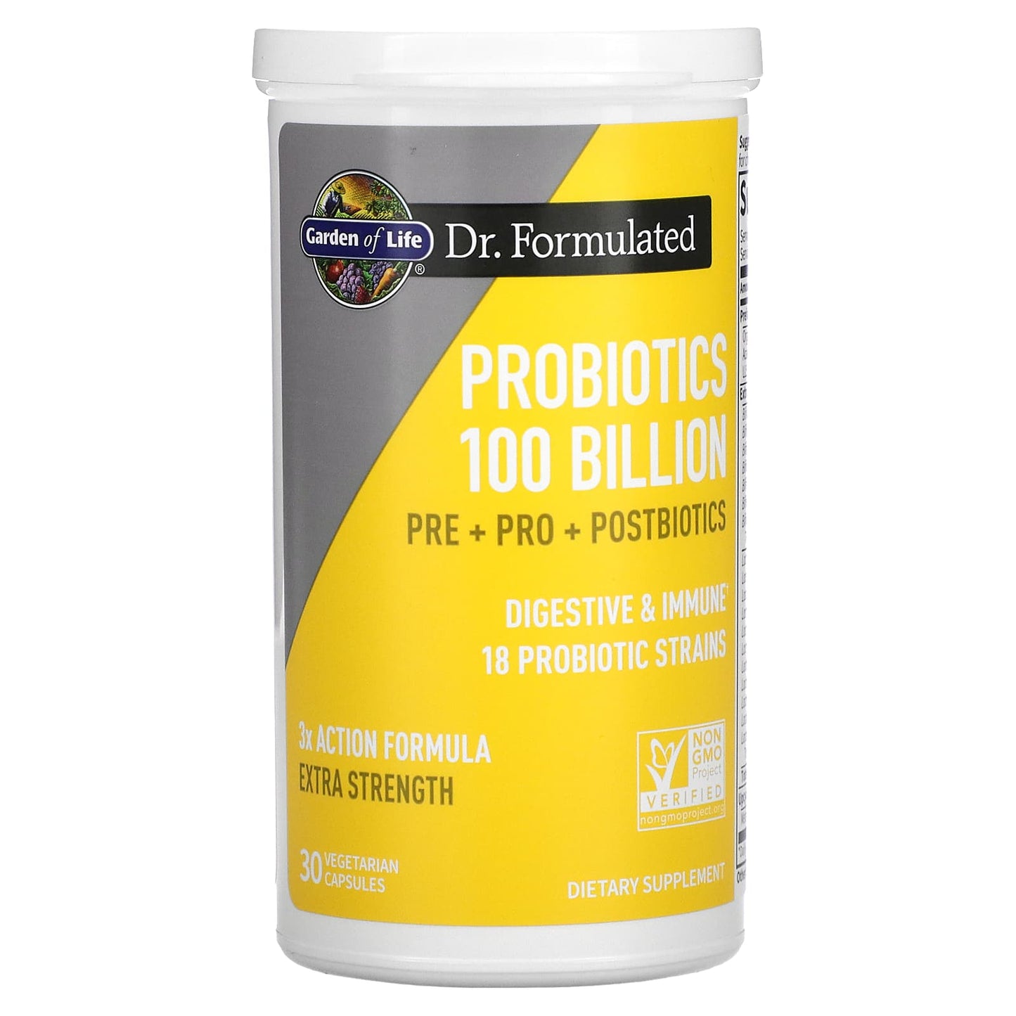 Garden of Life, Probiotics, 100 Billion, 30 Vegetarian Capsules